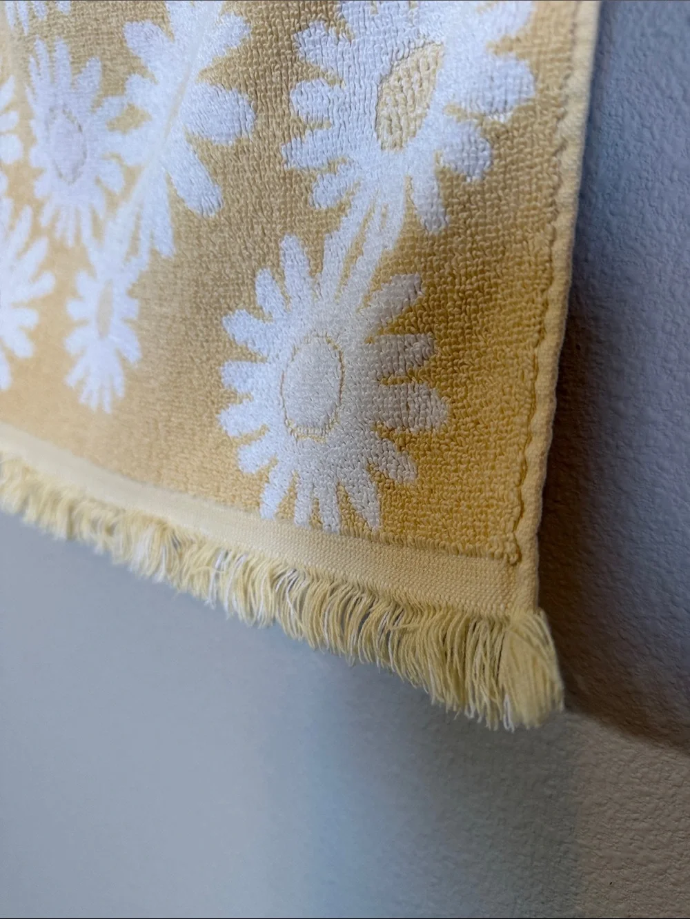 Yellow Daisy Cotton Blend Towel - Deborah Connolly